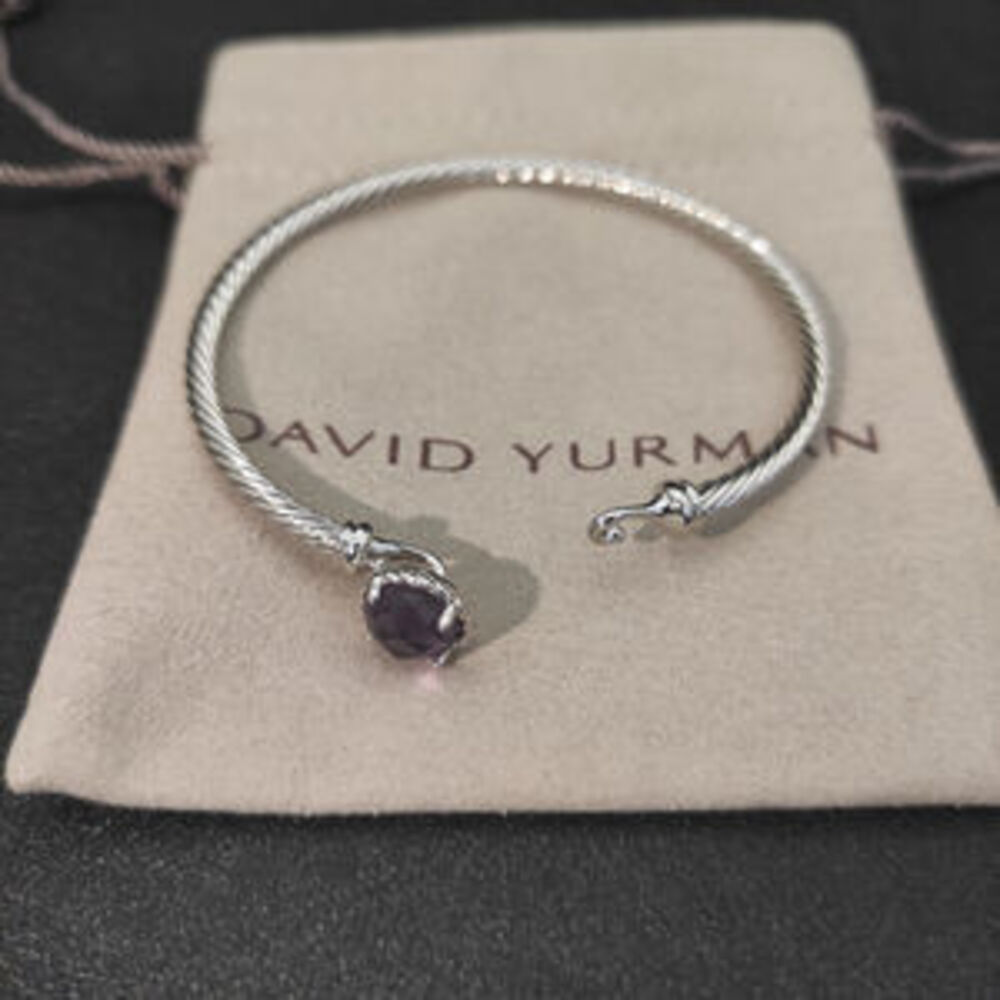 David Yurman 3mm Purple Diamond Bracelet